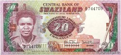 20 Emalangeni SWAZILAND 1986 P.12a