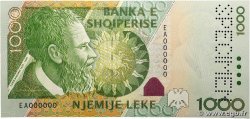 1000 Lekë Spécimen ALBANIE 2001 P.69s