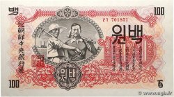 100 Won COREA DEL NORTE 1947 P.11b SC+