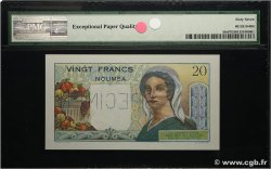 20 Francs Spécimen NOUVELLE CALÉDONIE 1958 P.50as UNC