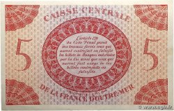 5 Francs Marianne CCFOM AFRIQUE ÉQUATORIALE FRANÇAISE 1944 A.124f SPL+