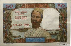 50 Francs - 10 Ariary Numéro radar MADAGASCAR 1969 P.061 pr.SPL