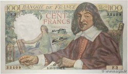 100 Francs DESCARTES FRANCE 1942 F.27.01