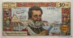 50 Nouveaux Francs HENRI IV FRANCE 1959 F.58.01 SUP