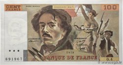 100 Francs DELACROIX modifié FRANCE 1978 F.69.01c