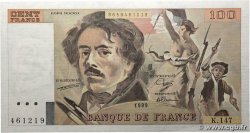 100 Francs DELACROIX modifié FRANCE 1989 F.69.13c