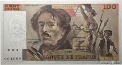 100 Francs DELACROIX imprimé en continu FRANCE 1990 F.69bis.02a