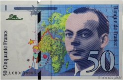 50 Francs SAINT-EXUPÉRY FRANCE 1992 F.72.01aA