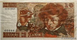 10 Francs BERLIOZ Numéro spécial FRANCE 1973 F.63.02 TB