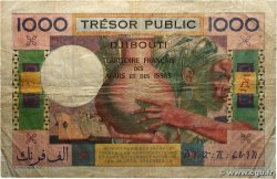 1000 Francs AFARS ET ISSAS 1974 P.32 TB