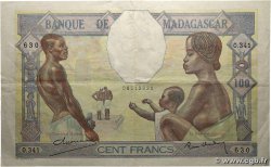 100 Francs MADAGASCAR 1937 P.040 TTB+