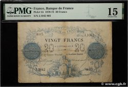 20 Francs type 1871 - Bleu FRANCE 1872 F.A46.03