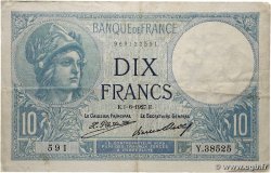 10 Francs MINERVE FRANCE 1927 F.06.12