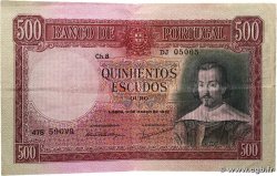 500 Escudos PORTUGAL 1952 P.158