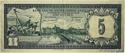 5 Gulden ANTILLES NÉERLANDAISES 1967 P.08a TTB+
