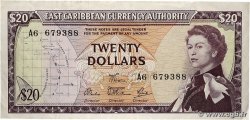 20 Dollars CARIBBEAN 1965 P.15e