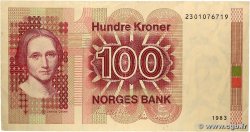 100 Kroner NORVÈGE 1983 P.43a TTB