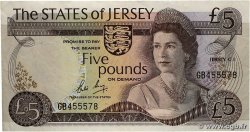 5 Pounds JERSEY 1983 P.12b VF