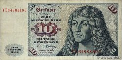 10 Deutsche Mark ALLEMAGNE FÉDÉRALE 1980 P.31 TB