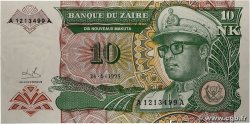 10 Nouveaux Zaïres ZAIRE 1993 P.55 FDC