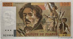 100 Francs DELACROIX modifié FRANCE 1983 F.69.07 F+