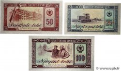 25, 50 et 100 Lekë Spécimen ALBANIE 1976 P.44s2, P.45s2 et P.46s2 NEUF