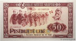 50 Lekë Spécimen ALBANIE 1976 P.45s2