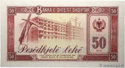 50 Lekë Spécimen ALBANIE 1976 P.45s2 NEUF