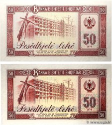 50 Lekë Consécutifs ALBANIE 1976 P.45c NEUF