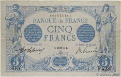 5 Francs BLEU FRANCE 1915 F.02.23 TTB