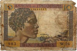 10 Francs DJIBOUTI 1946 P.19 G