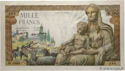1000 Francs DÉESSE DÉMÉTER FRANCE 1943 F.40.25 SPL