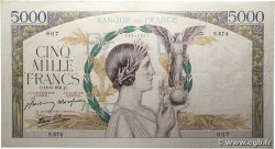 5000 Francs VICTOIRE Impression à plat FRANCE 1941 F.46.26