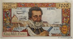 5000 Francs HENRI IV FRANCE 1957 F.49.03