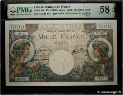 1000 Francs COMMERCE ET INDUSTRIE FRANCIA 1944 F.39.10 SC