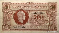 500 Francs MARIANNE fabrication anglaise FRANCE 1945 VF.11.01