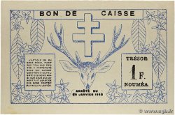 1 Franc NOUVELLE CALÉDONIE 1943 P.55b XF