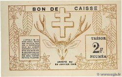 2 Francs NOUVELLE CALÉDONIE 1943 P.56b EBC+