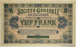 5 Francs BELGIQUE 1915 P.088 pr.TTB