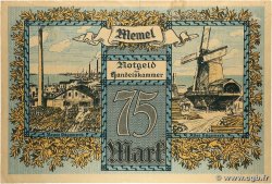 75 Mark MEMEL 1922 P.08 VF+