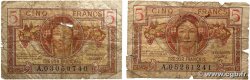 5 Francs TRÉSOR FRANÇAIS Lot FRANCE 1947 VF.29.01 B