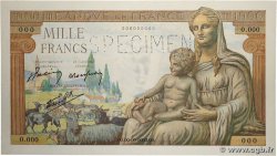 1000 Francs DÉESSE DÉMÉTER Spécimen FRANCE 1942 F.40.01Sp NEUF