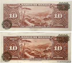 10 Pesos Lot MEXICO 1961 P.058i EBC+