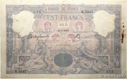 100 Francs BLEU ET ROSE FRANCE 1901 F.21.15