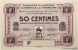 50 Centimes Spécimen FRANCE regionalism and miscellaneous Granville et Cherbourg 1921 JP.061.07