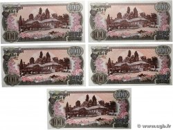 100 Won Lot CORÉE DU NORD 1978 P.22a pr.NEUF