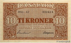 10 Kroner DANEMARK 1944 P.036a SPL