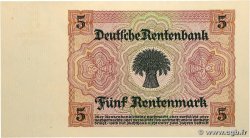 5 Rentenmark ALLEMAGNE 1926 P.169 pr.SPL