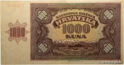 1000 Kuna CROATIE 1941 P.04a TTB+
