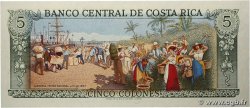 5 Colones COSTA RICA 1989 P.236d NEUF